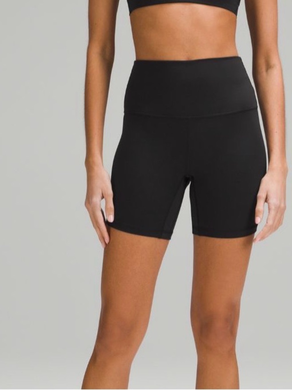 Lululemon High-Waist Align 6” size 10 Black Women’s Athletic Bike Shorts